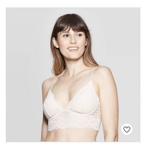 Auden Long Line Lace Bralette